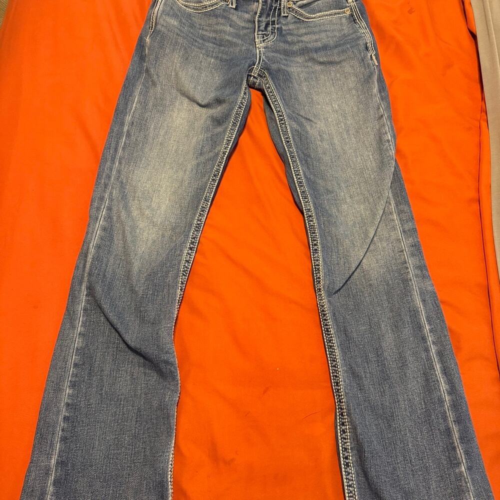 BKE Aiden Bootcut Jeans Men’s 27x32 Medium Wash Stretch Denim Buckle Slim Boot
